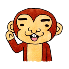 Various snaggletooth monkeys sticker #4135240