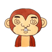 Various snaggletooth monkeys sticker #4135242