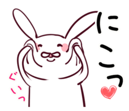 The rabbit which makes a free remark sticker #4135386