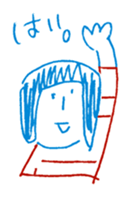 2 color yuruyuru illust sticker #4135409