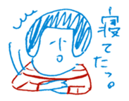 2 color yuruyuru illust sticker #4135430