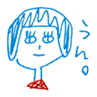 2 color yuruyuru illust sticker #4135441