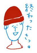 2 color yuruyuru illust sticker #4135446