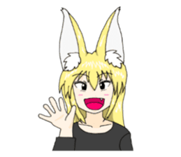 KITSUNE-MIMI Fox Girl sticker #4136048