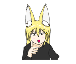 KITSUNE-MIMI Fox Girl sticker #4136049