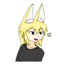 KITSUNE-MIMI Fox Girl sticker #4136051