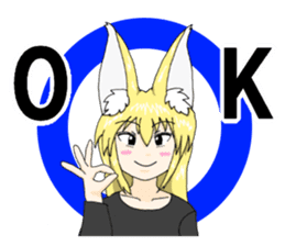 KITSUNE-MIMI Fox Girl sticker #4136055