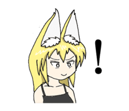 KITSUNE-MIMI Fox Girl sticker #4136059
