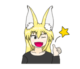 KITSUNE-MIMI Fox Girl sticker #4136060