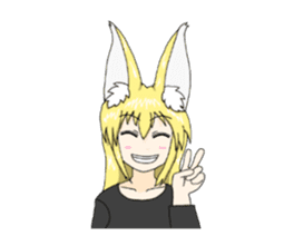 KITSUNE-MIMI Fox Girl sticker #4136063