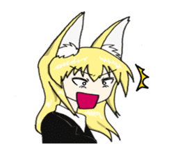 KITSUNE-MIMI Fox Girl sticker #4136070