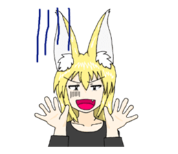 KITSUNE-MIMI Fox Girl sticker #4136075