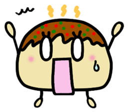 Kawaii!! Sticker of "takoyaki" sticker #4136212