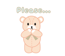 Everyday Teddy Bear(English) sticker #4136660
