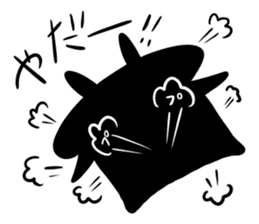 A black rabbit sticker #4138133