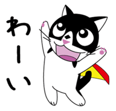 Super Hero, Masked Tuxedo Cat!! sticker #4138364