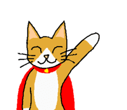 Super Hero cat sticker #4138688