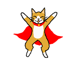 Super Hero cat sticker #4138689