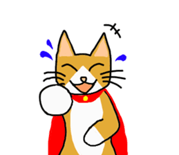 Super Hero cat sticker #4138693