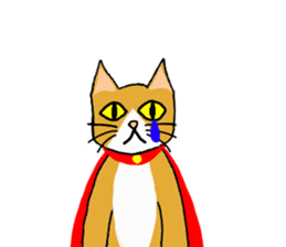 Super Hero cat sticker #4138698