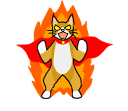 Super Hero cat sticker #4138702
