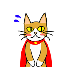 Super Hero cat sticker #4138706