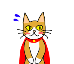 Super Hero cat sticker #4138706