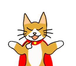 Super Hero cat sticker #4138711