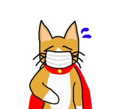 Super Hero cat sticker #4138712