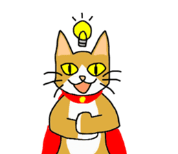Super Hero cat sticker #4138714