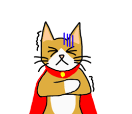 Super Hero cat sticker #4138717
