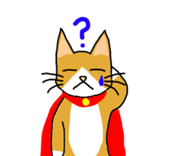 Super Hero cat sticker #4138719