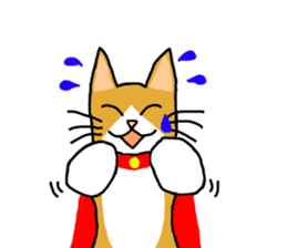 Super Hero cat sticker #4138721