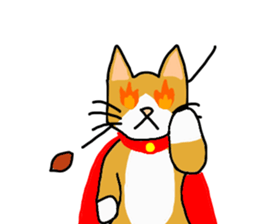 Super Hero cat sticker #4138722