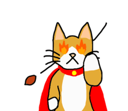 Super Hero cat sticker #4138722
