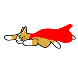 Super Hero cat sticker #4138723