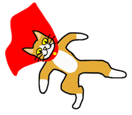 Super Hero cat sticker #4138726