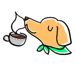 flap eared dog sticker #4139448