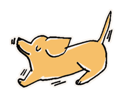 flap eared dog sticker #4139449