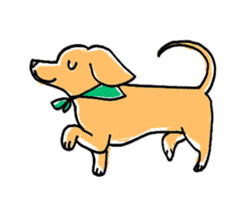 flap eared dog sticker #4139450