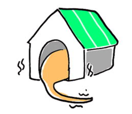 flap eared dog sticker #4139451