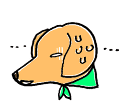 flap eared dog sticker #4139456