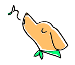 flap eared dog sticker #4139457