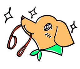 flap eared dog sticker #4139462