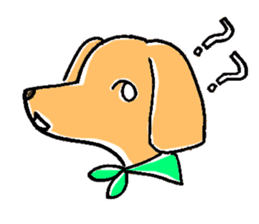 flap eared dog sticker #4139469