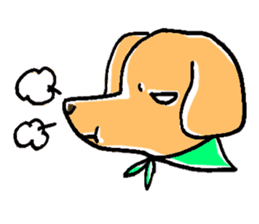 flap eared dog sticker #4139472