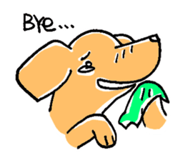flap eared dog sticker #4139475