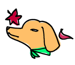 flap eared dog sticker #4139484