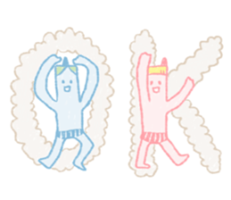 Red and blue sticker #4139586