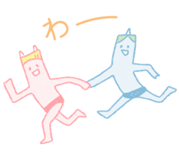 Red and blue sticker #4139589